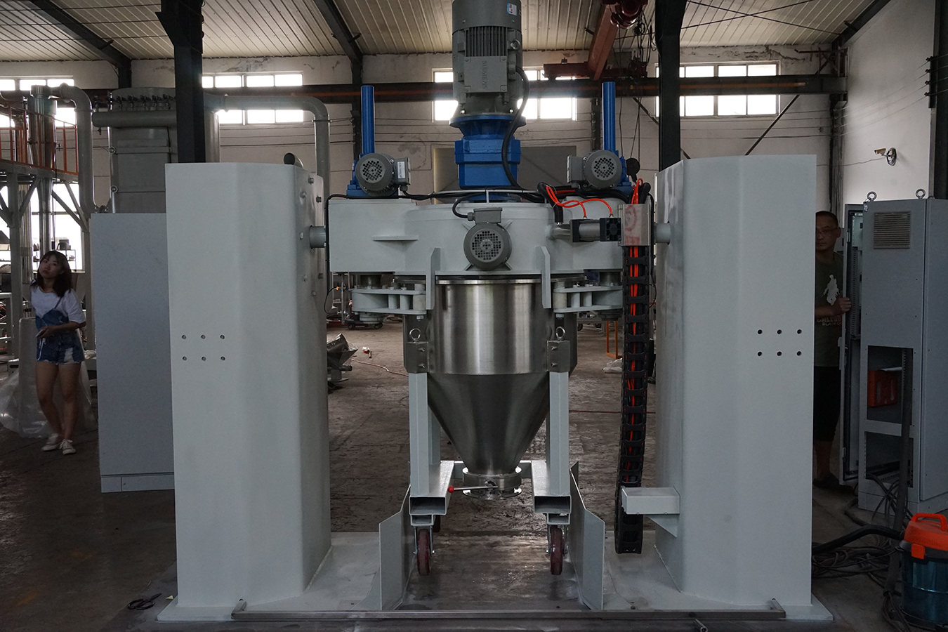 Automatic Pneumatic Electrostatic Powder Container Mixer